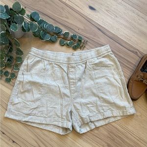 Old Navy High-waisted 4” Linen-blend Shorts Beige
Size Large